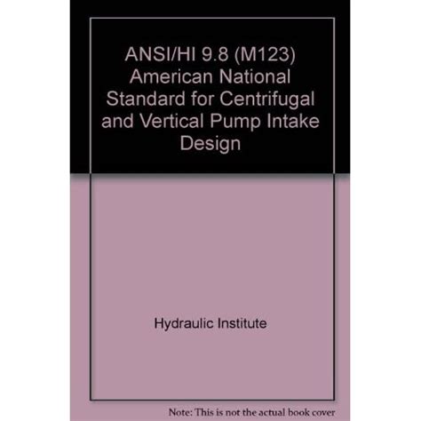 centrifugal pump intake design|american national pump intake design.